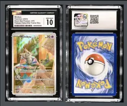 Mimikyu 75 Black Star Promo Full Art Holo Pokemon TCG Paldean Fates CGC10 - Image 2