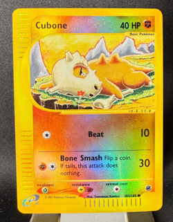 Pokemon TCG Cubone 103/165 Expedition Reverse Holo E-Reader 2002: LP/MP - Image 3