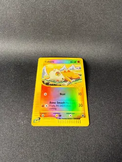 Pokemon TCG Cubone 103/165 Expedition Reverse Holo E-Reader 2002: LP/MP - Image 4