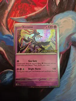 Pokemon Xerneas 064/132 Mega Evolution Stamped Promo NM - Image 1