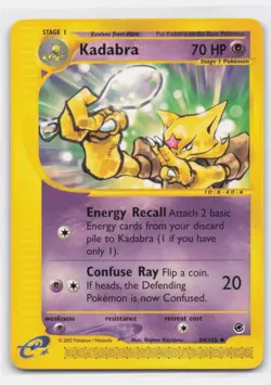 KADABRA 84/165 UNCOMMON EXPEDITION BASE SET POKEMON - Image 1