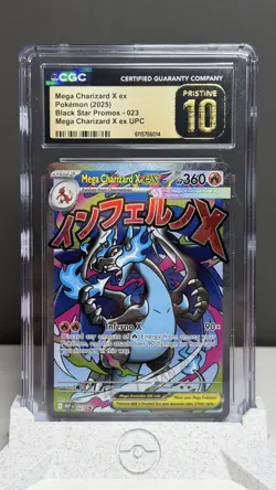 Pokemon Mega Charizard X ex 023 Black Star Promo UPC - CGC 10 PRISTINE - Image 1