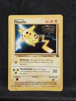 Vintage Pokemon TCG - Promo - Pikachu (Movie Promo) No.4 Regular: MP+ - Image 1