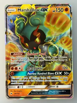 Marshadow GX 80/147 Holo GX Rare Burning Shadows 2017 Pokemon NM - Image 1