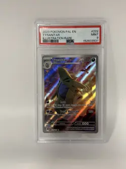 Pokemon TCG Tyranitar 222/193 Paldea Evolved Illustration Rare Holo PSA 9 - Image 2