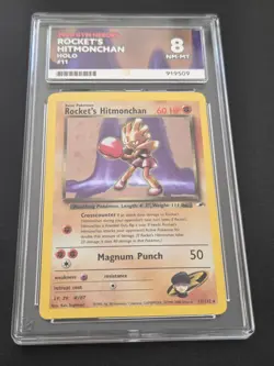 Vintage Pokemon Rocket's Hitmonchan 11/132 Gym Heroes 2000 Ace 8 - Image 1