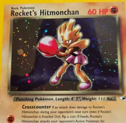 Vintage Pokemon Rocket's Hitmonchan 11/132 Gym Heroes 2000 Ace 8 - Image 2