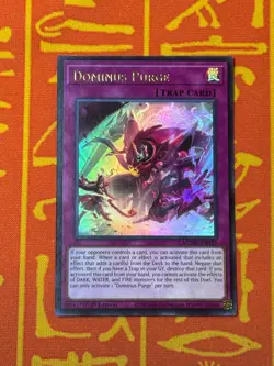 YUGIOH DOMINUS PURGE ULTRA RARE NEAR MINT MZMU-EN125 NA PRINT - Image 1