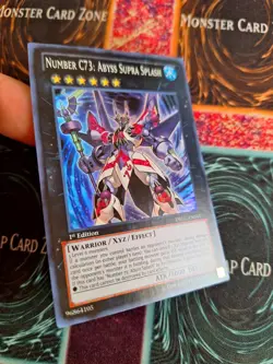 Yu-Gi-Oh! Number C73: Abyss Supra Splash DRLG-EN041 Super Rare 1st Edition NM b2 - Image 2