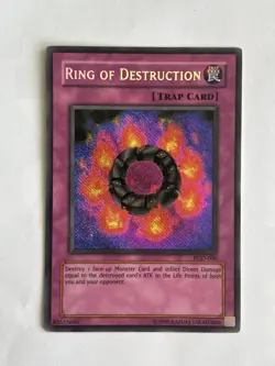 Yugioh Ring of Destruction PGD-000 Secret Rare - Unlimited Edition - LP - Image 1