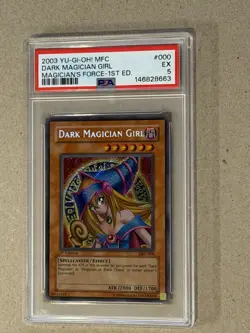 2003 YU-GI-OH! MFC Dark Magician Girl Magician's Force 1st ED. #000 PSA 5 EX - Image 1