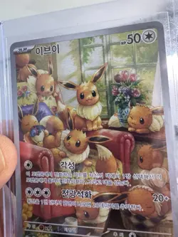 Pokemon TCG Eevee sv5a AR Regular/Holo Basic 2024 Korean Card 078/066 - Image 4
