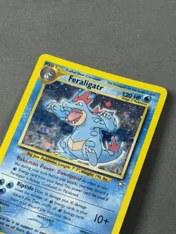 Vintage Pokemon Feraligatr Neo Genesis Holo Rare 5/111 WOTC TCG Card English - Image 3