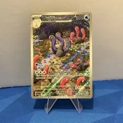 Wugtrio 224/091 Paldean Fates Illustration Rare Pokemon TCG Card IR - Image 1