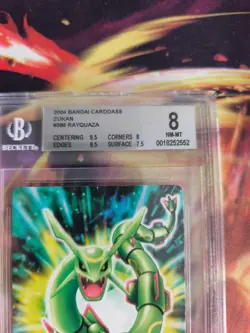 Pokemon Card Japanese Zukan Bandai Carddass BGS Beckett 8 Rayquaza 2004 - Image 4