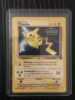 Pokemon TCG Pikachu Promo Black Star Pokemon The First Movie Card - Image 1
