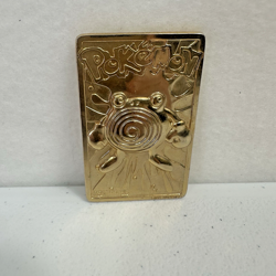 Pokemon Limited Edition 1999 Burger King Poliwhirl 23K Gold Plated Trading Card - Image 1