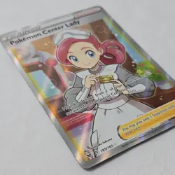 Pokemon Center Lady 185/185 Vivid Voltage NM Pokemon Card – Full Art - Image 2