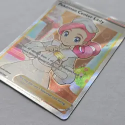 Pokemon Center Lady 185/185 Vivid Voltage NM Pokemon Card – Full Art - Image 3
