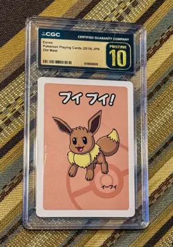 CGC PRISTINE 10 Eevee Pokemon Playing Cards (2019) Japanese Old Maid 💥💥💥 - Image 1