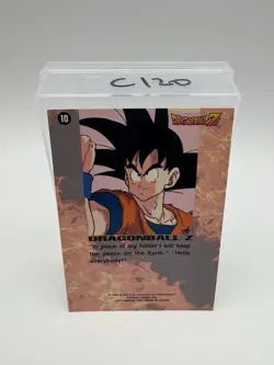 Vintage - Holo Dragon Ball Z Card - #10 - Goku & Shenron - 1999 - Image 2