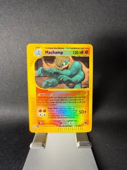 Pokemon Card Machamp 51/165 Reverse Holo Foil Expedition LP - Image 1