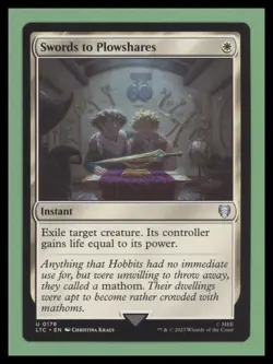 1 x Swords to Plowshares - Commander: The Lord of the Rings - NM-Mint - MTG - Image 1
