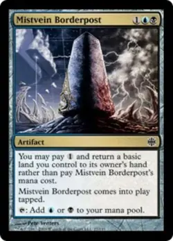 1x Mistvein Borderpost - Foil Moderate Play MTG Magic - Kid Icarus - - Image 1