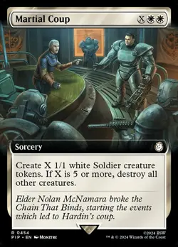 Martial Coup Extended Art Regular - Fallout MTG-NM - Image 1
