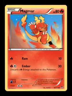 MAGMAR 10/111 C FURIOUS FISTS POKEMON NM/M - Image 1