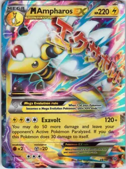 M Ampharos EX & Ampharos Spirit Link – Pokemon TCG Ancient Origins 28/98 & 70/98 - Image 3