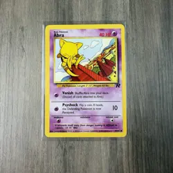 Pokemon TCG Abra 49/82 Team Rocket Unlimited LP - Image 1