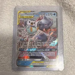 Pokemon Blastoise & Piplup GX TAG TEAM 38/236 Sm-Cosmic Eclipse Ultra Rare Holo - Image 1