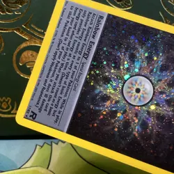 Pokemon 2000 Rainbow Energy Team Rocket Holo SWIRL 17/82 MP - Image 5