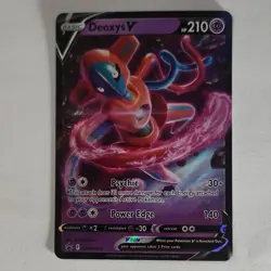 Pokemon Deoxys V SWSH266 Promo Holo Basic Psychic 210 HP - Image 1