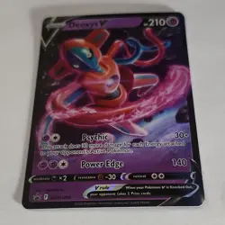 Pokemon Deoxys V SWSH266 Promo Holo Basic Psychic 210 HP - Image 2