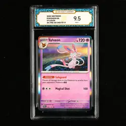 TQG 9.5 Mint+ 2025 Pokemon ENG Sylveon #H PRE EN 040/131 R - Image 2