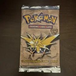 💎 🔥 Factory Sealed HEAVYU 21.0g Pokemon Fossil Zapdos Booster Pack WOTC 1999 - Image 1