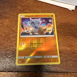 Pokemon Cubone 37/68 Hidden Fates Basic 60 HP Reverse Holo Common English - Image 1