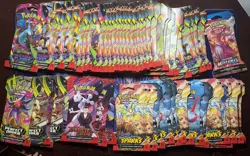 Pokemon Sleeve Blister Pack Artwork Empty Pack Lot 60 Various Sets - Image 1