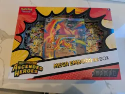 Pokemon Ascended Heroes Mega Feraligatr Meganium Emboar EXBoxes + Booster Bundle - Image 4
