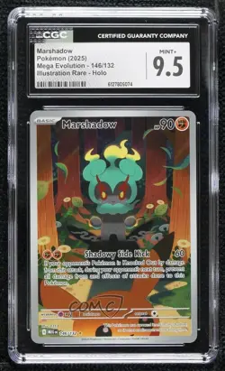 Marshadow Illustration Rare Pokemon Mega Evolution MEG CGC 9.5 Mint+ - Image 1