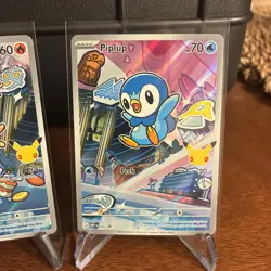 Pokemon TCG First Partner Illustrations Turtwig Chimchar Piplup 040-042 Series 1 - Image 5