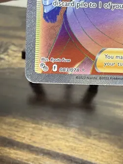 Pokemon Holo Full Art Rainbow Candela 083/078 Pokemon GO NM/M - Image 5