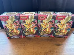 Lot Of 4- Pokemon TCG Mega Evolution Ascended Heroes Booster Bundle - Image 1