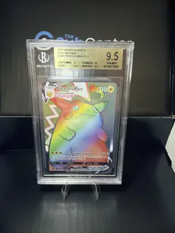 BGS 9.5 PSA 10 Pokemon Pikachu VMAX 188/185 Rainbow Rare Vivid Voltage - Image 1