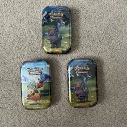 Sealed Pokemon TCG Ascended Heroes Mini Tins x3 Bundle Mega Evolution - Image 1