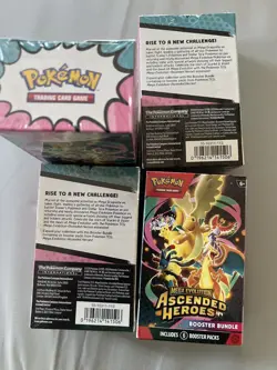 Pokemon Ascended Heroes Mega Evolution Booster Bundle Lot Of (4) - Image 2
