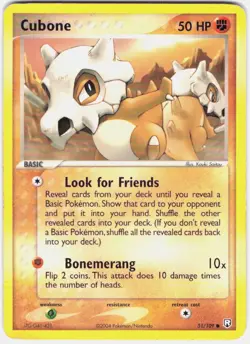 Cubone 51/109 Common Team Rocket Returns Pokemon Lightly Played - Image 1