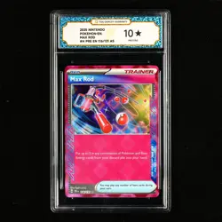 TQG 10 PRISTINE 2025 Pokemon ENG Max Rod #H PRE EN 116/131 AS - Image 2
